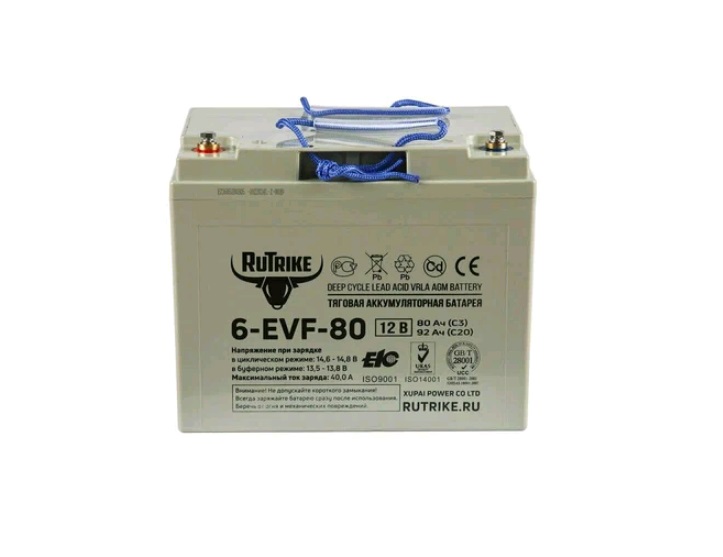 Аккумулятор RuTrike 6-EVF-80(12V80A/H C3)