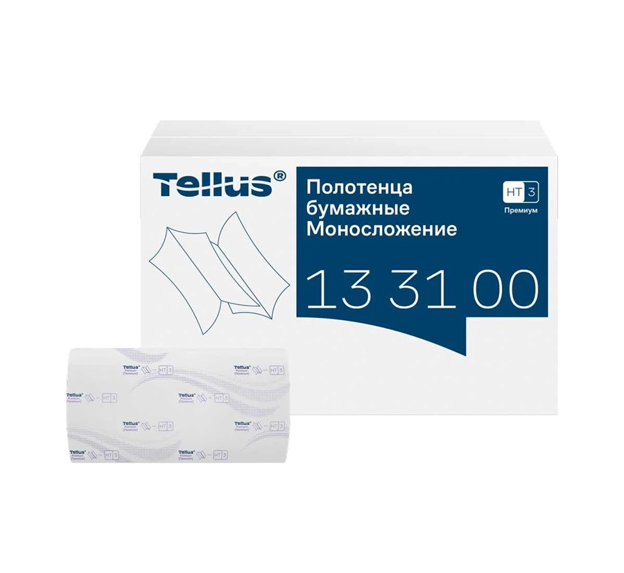133100 Tellus листовые полотенца ZZ, премиум, 2 сл