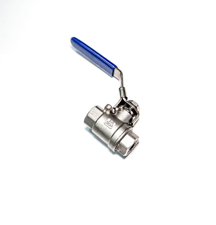 20-000220.5 Шаровый кран 1/2" голубой (общая)