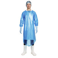 Фартук HACCPER Evatex Transparent Blue 100 с рукавами, 732000