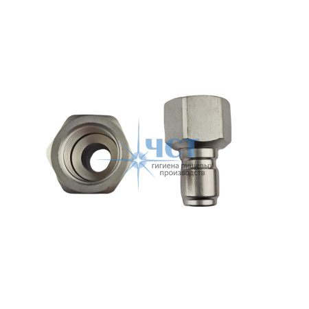 Ниппель ARS 178 высокого давления 1/2"г, 250 бар (нерж).