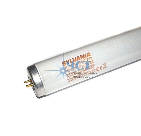 Лампа ультрафиолетовая SYLVANIA 40W/T12/4ft/BL368 FEP Shater Resistant G13 1,2м 365Нm плёнка 