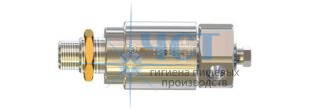 Вращающийся фитинг GR 38 -(нерж); вход 3/8"ш- выход 2 x M12 F 40л/мин; 350 бар;