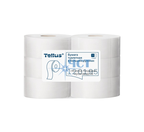 120195 Tellus туалетная бумага в больших рулонах, стандарт, 1 сл