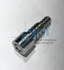 Фильтр для моющих средств AISI 316L с обратн. клапаном и пластиковой сеткой, штуцер 6-8 мм