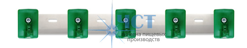 501005G Органайзер настенный HACCPER Control Point для 5 предметов, зеленый