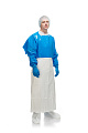 940100 Фартук HACCPER Uretex Blue Cape 150 с рукавами укороченного кроя, 450х2000мм 