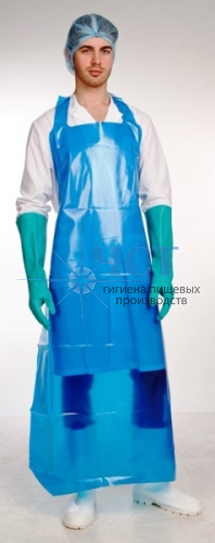 330215 Фартук HACCPER Evatex Transparent Blue 200, 1500х830мм