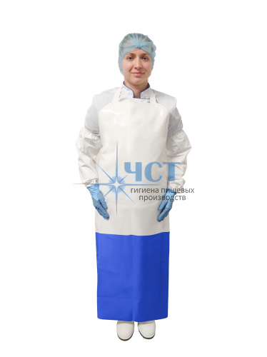 950345 Фартук полиуретановый многоразовый HACCPER Uretex HARDTOP 1210х890мм, 300/150мкм, белый, 1шт/