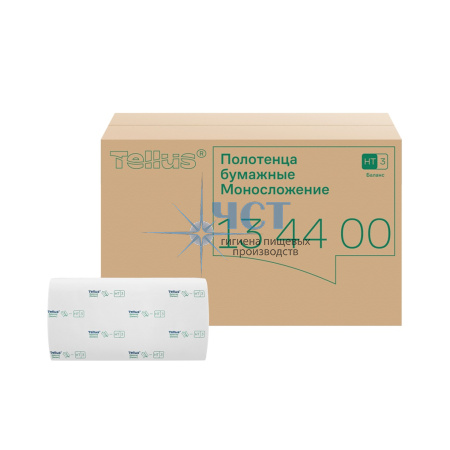 134400 Tellus листовые полотенца ZZ, баланс, 1 сл