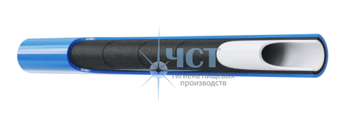 Шланг синий обрезиненный для пищевой промышленности 1SN DN 12 – 200 бар 135 °C
