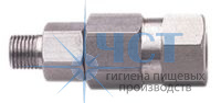 Поворотное устройство прямое MR-I (нерж); 1/4"ш-1/4"г